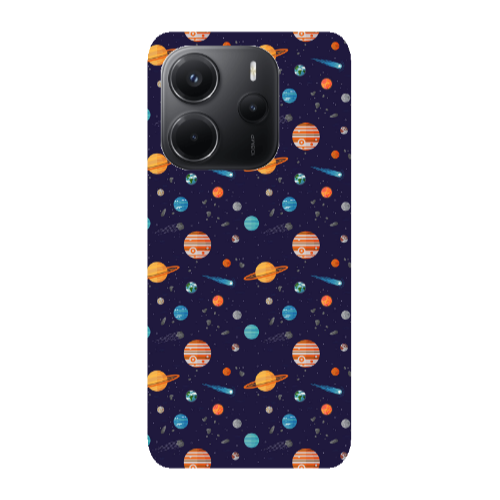 Xiaomi Redmi Note 14 Planets Transparent Silicone TPU Θήκη