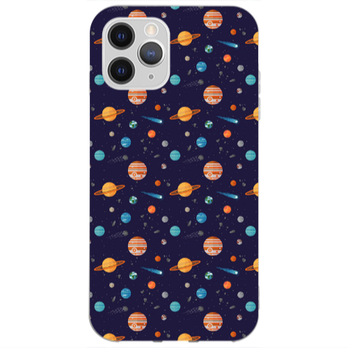 Apple iPhone 13 Pro Max Planets Transparent Silicone TPU Θήκη