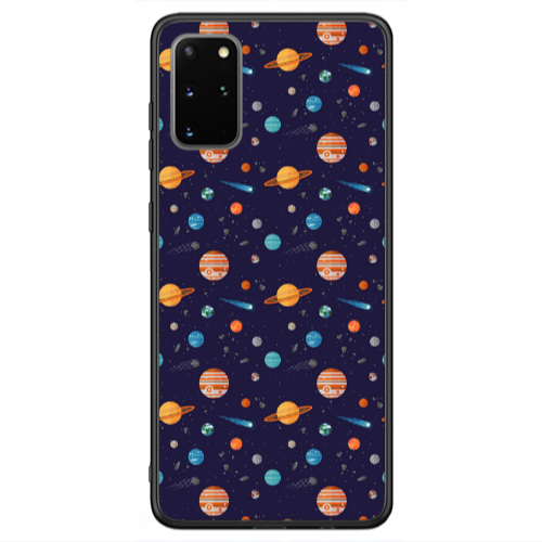 Samsung S20 FE Planets Black Glossy Θήκη