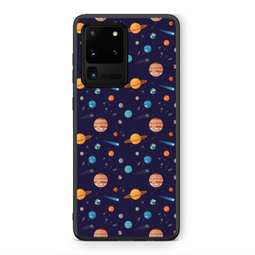 Samsung S20 Ultra Planets Black Glossy Θήκη