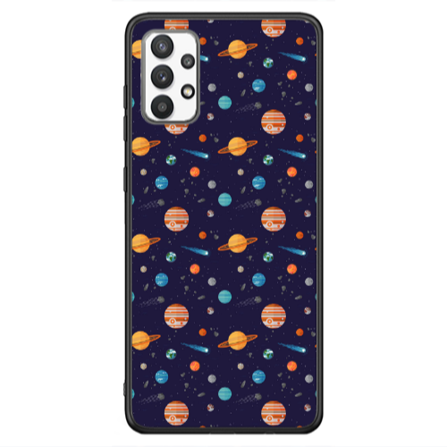 Samsung A13 4G Planets Black Glossy Θήκη