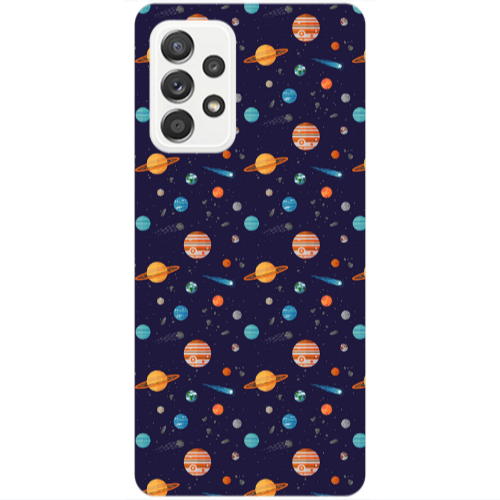 Samsung A53 Planets Transparent Silicone TPU Θήκη