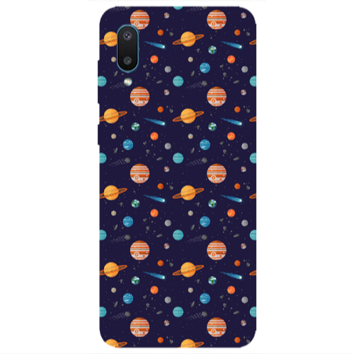 Samsung A02 Planets Transparent Silicone TPU Θήκη