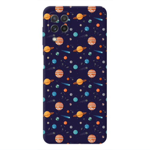 Samsung A22 4G Planets Transparent Silicone TPU Θήκη