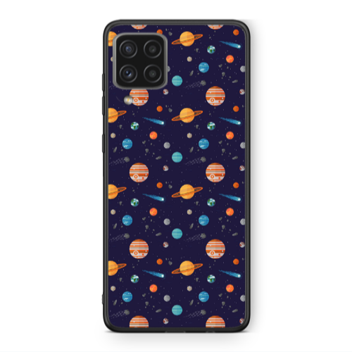 Samsung A22 4G Planets Black Glossy Θήκη