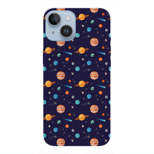 Apple iPhone 14 Plus Planets Transparent Silicone TPU Θήκη