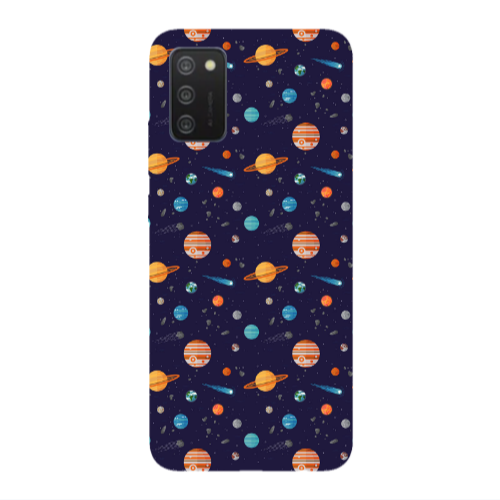 Samsung A03S Planets Transparent Silicone TPU Θήκη
