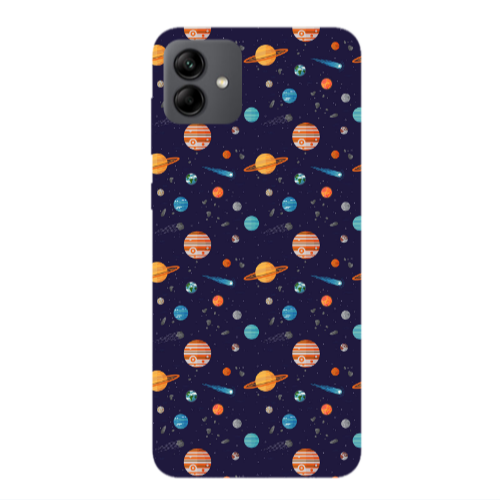 Samsung A04 Planets Transparent Silicone TPU Θήκη