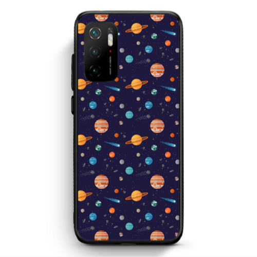 Xiaomi Poco M3 Pro Planets Black Glossy Θήκη