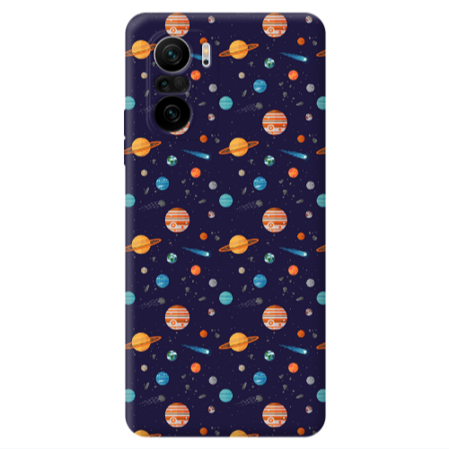 Xiaomi Poco F3 Planets Transparent Silicone TPU Θήκη