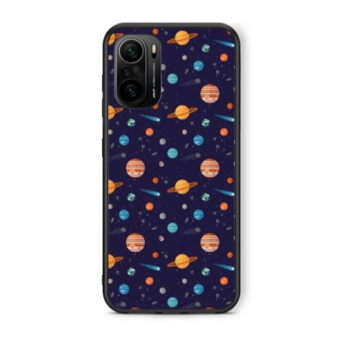 Xiaomi Poco F3 Planets Black Glossy Θήκη
