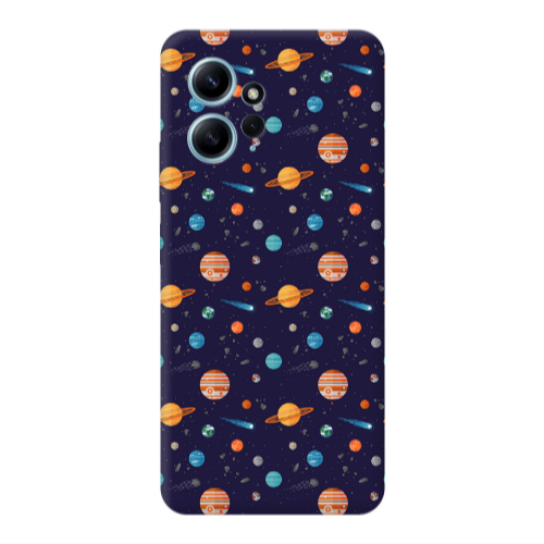 Xiaomi Redmi Note 12 4G Planets Transparent Silicone TPU Θήκη