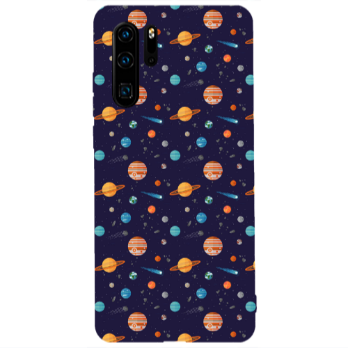 Huawei P30 Pro Planets Transparent Silicone TPU Θήκη