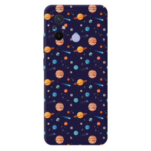 Xiaomi Redmi 12C Planets Transparent Silicone TPU Θήκη