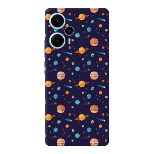 Xiaomi Poco F5 Planets Transparent Silicone TPU Θήκη