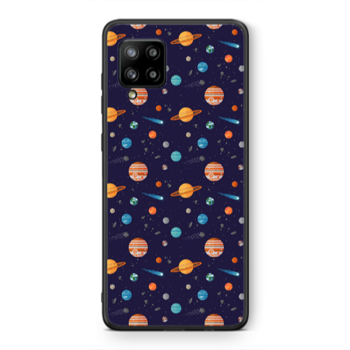 Samsung A42 5G Planets Black Glossy Θήκη