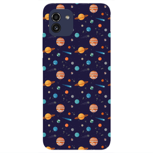 Samsung A03 Planets Transparent Silicone TPU Θήκη