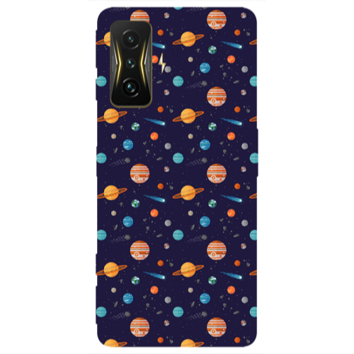 Xiaomi Poco F4 Gt Planets Transparent Silicone TPU Θήκη