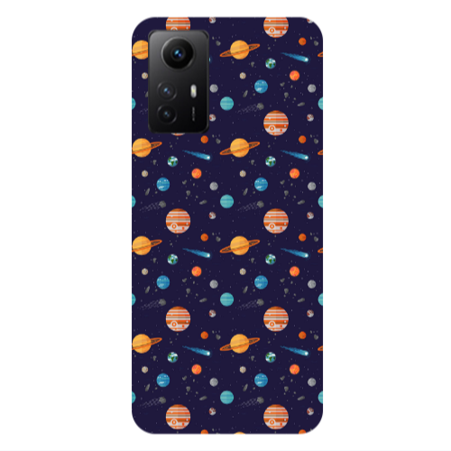 Xiaomi Redmi Note 12s Planets Transparent Silicone TPU Θήκη