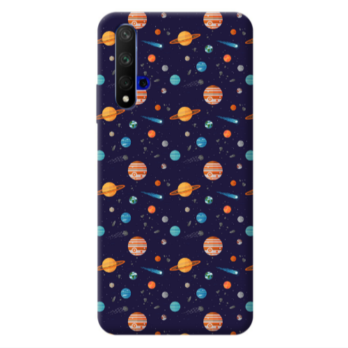 Huawei Nova 5 T Planets Transparent Silicone TPU Θήκη