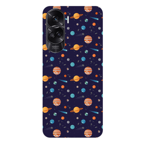 Honor 90 Lite 5G Planets Transparent Silicone TPU Θήκη