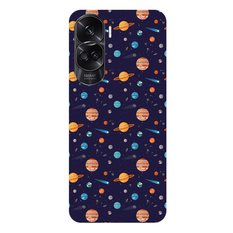 Honor 90 Lite 5G Planets Transparent Silicone TPU Θήκη