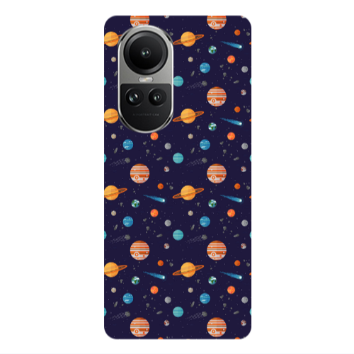 Oppo Reno10 5G Planets Transparent Silicone TPU Θήκη