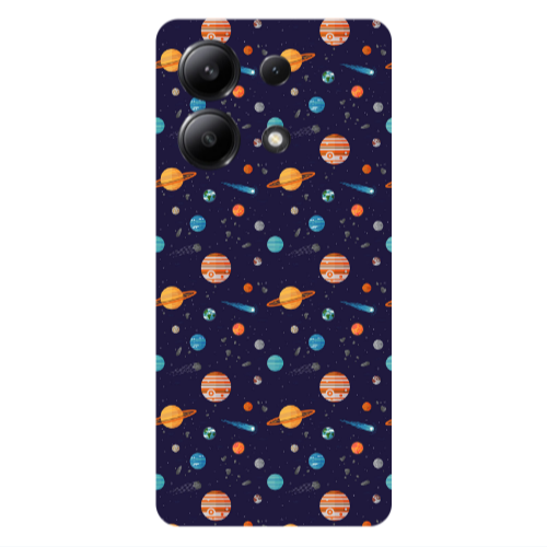 Xiaomi Redmi Note 13 4G Planets Transparent Silicone TPU Θήκη