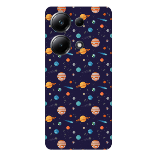 Xiaomi Poco M6 Pro 4G Planets Transparent Silicone TPU Θήκη