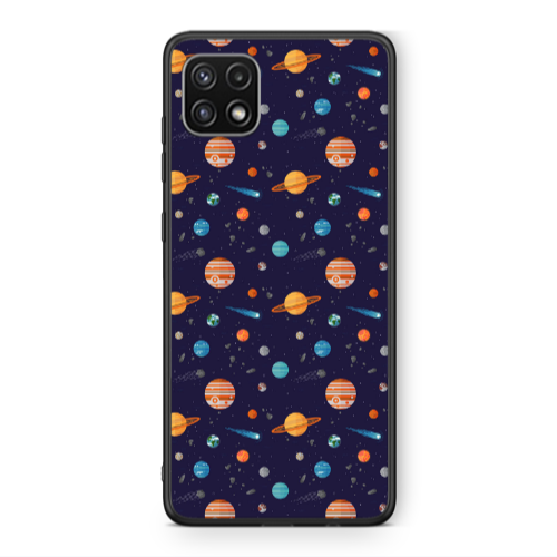 Samsung A22 5G Planets Black Glossy Θήκη