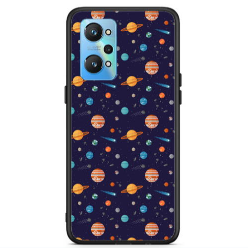 Realme Gt Neo 2 Planets Black Glossy Θήκη
