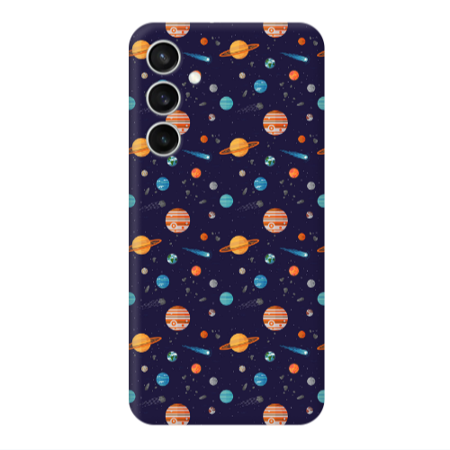 Samsung S24 Planets Transparent Silicone TPU Θήκη