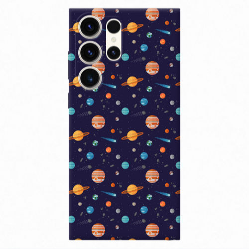 Samsung S24 Ultra Planets Transparent Silicone TPU Θήκη