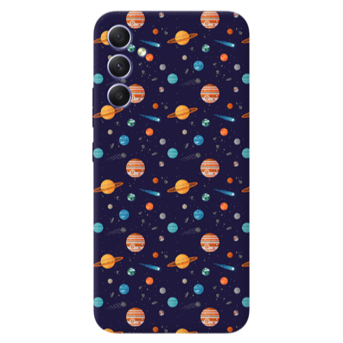 Samsung A16 Planets Transparent Silicone TPU Θήκη