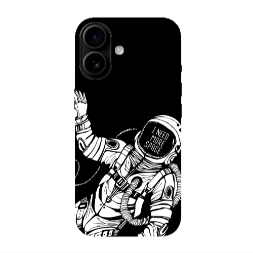 Apple Iphone 16 plus I need more space Transparent Silicone TPU Θήκη
