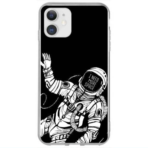 Apple iPhone 12 I need more space Transparent Silicone TPU Θήκη