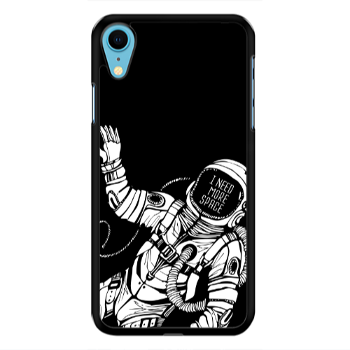 Apple iPhone Xr I need more space Black Glossy Θήκη