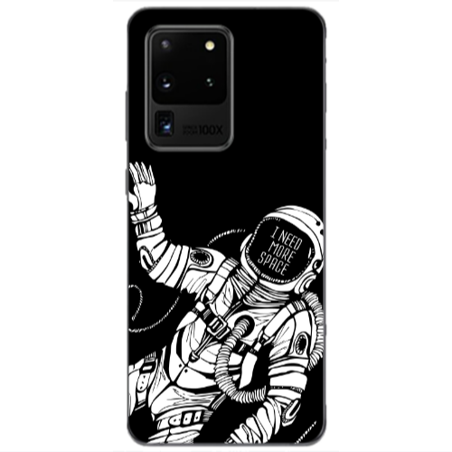 Samsung S20 Ultra I need more space Transparent Silicone TPU Θήκη