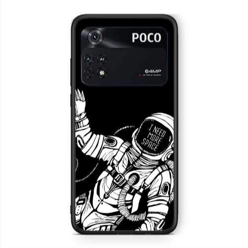 Xiaomi Poco M4 Pro 4G I need more space Black Glossy Θήκη