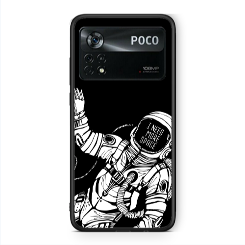 Xiaomi Poco X4 Pro I need more space Black Glossy Θήκη