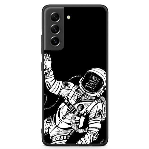 Samsung S21 FE I need more space Black Glossy Θήκη