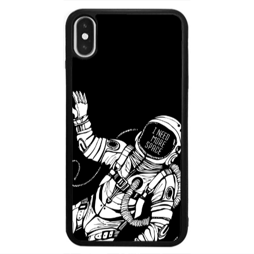 Apple iPhone Xs Max I need more space Black Glossy Θήκη