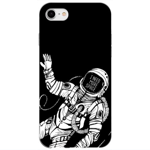 Apple iPhone SE 2020 I need more space Transparent Silicone TPU Θήκη