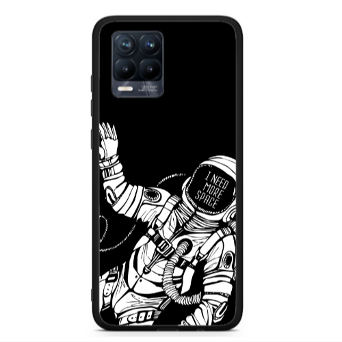 Realme 8  I need more space Black Glossy Θήκη