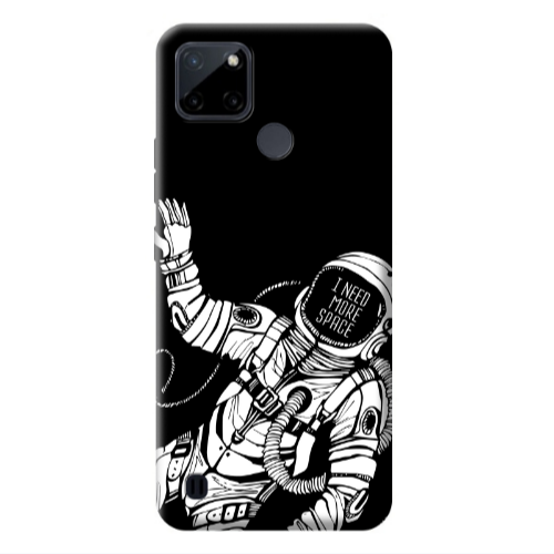 Realme C25Y I need more space Transparent Silicone TPU Θήκη