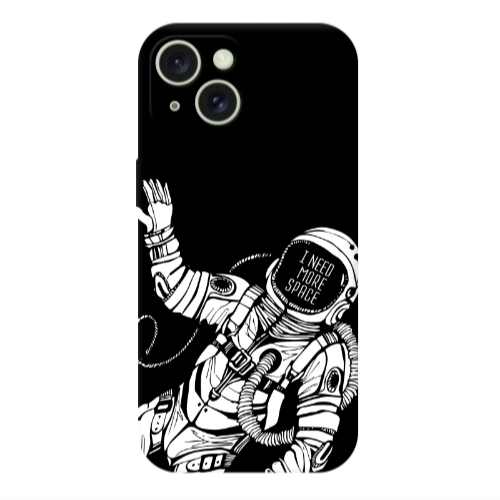 Apple iPhone 15 I need more space Transparent Silicone TPU Θήκη