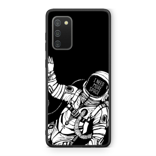 Samsung A02s I need more space Black Glossy Θήκη
