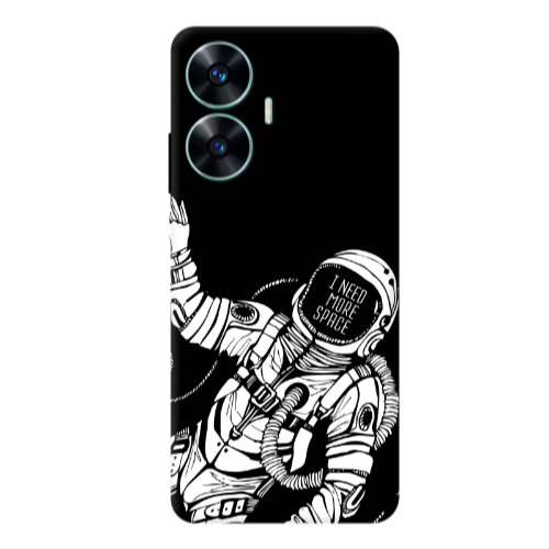 Realme C55 I need more space Transparent Silicone TPU Θήκη