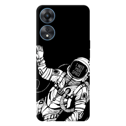 Oppo A 98 I need more space Transparent Silicone TPU Θήκη