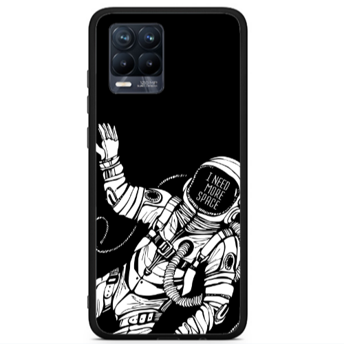 Realme 8 i I need more space Black Glossy Θήκη